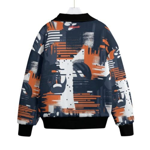 classic fit fleece jacket – chicago navy/orange/white rallyprint - Image 6