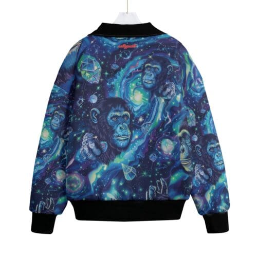 classic fit fleece jacket – apes diamond blue/moon white rallyprint - Image 2