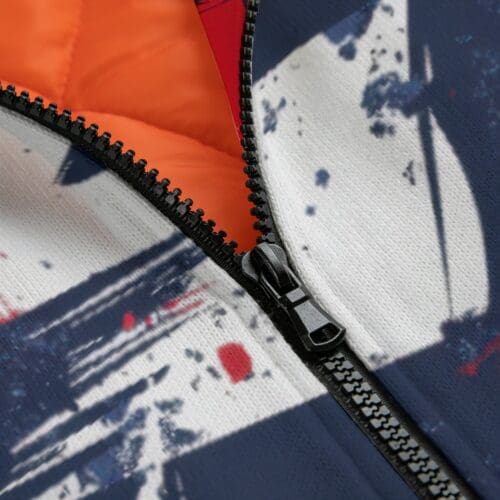 classic fit fleece jacket – new england navy/red/white/silver rallyprint - Image 3