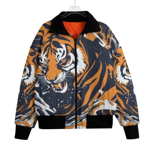 classic fit fleece jacket – cincinnati black/orange/white rallyprint