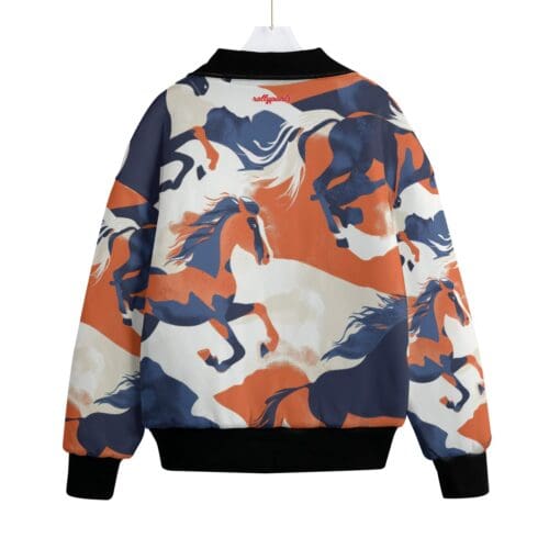 classic fit fleece jacket – denver orange/blue/white rallyprint - Image 3