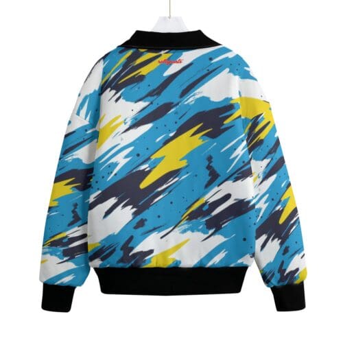 classic fit fleece jacket – los angeles powder blue/yellow/white - Image 2