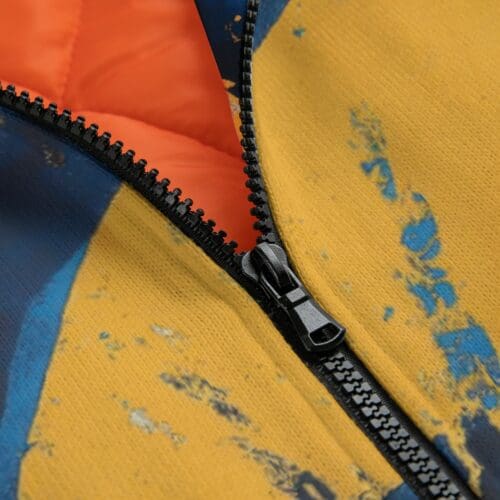 classic fit fleece jacket – los angeles blue/yellow/white rallyprint - Image 3