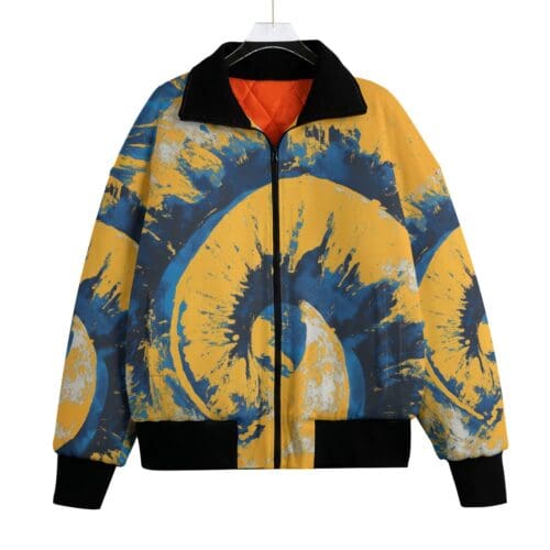 classic fit fleece jacket – los angeles blue/yellow/white rallyprint