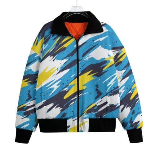 classic fit fleece jacket – los angeles powder blue/yellow/white