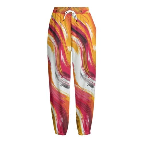 unisex fleece pants - kansas city red/gold/white