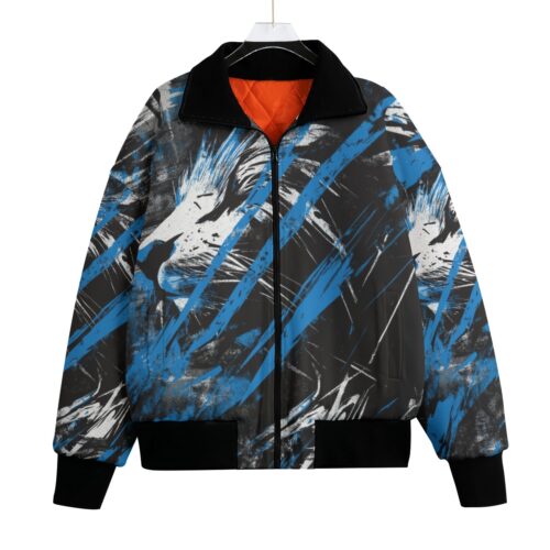 classic fit fleece jacket – detroit blue/black/white