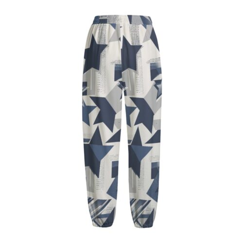 unisex fleece pants – dallas navy/white/silve - Image 2