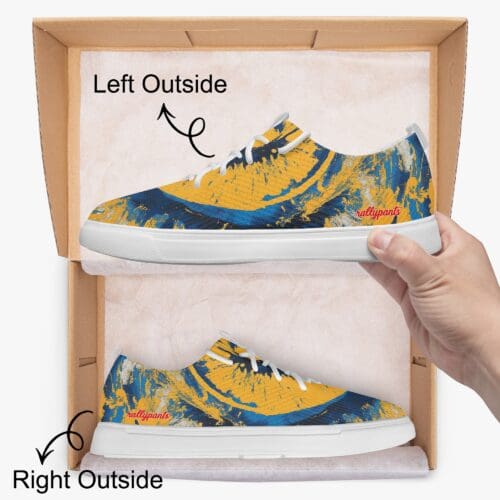 low top sneakers – los angeles blue/yellow/white rallyprint - Image 7