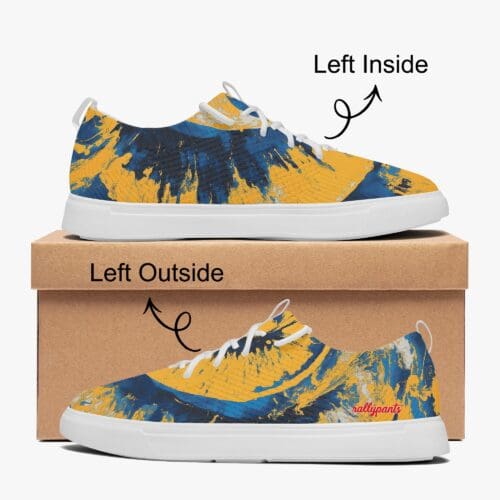 low top sneakers – los angeles blue/yellow/white rallyprint