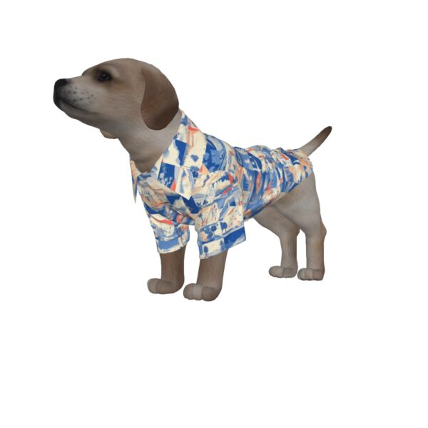 pet's hawaiian shirt - los angeles blue/white/red - Image 4