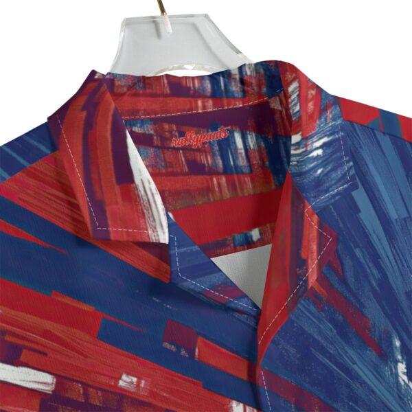 men's hawaiian shirt - los angeles red/blue/white - Image 4