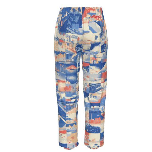 unisex premium cotton sweatpants - los angeles blue/white/red