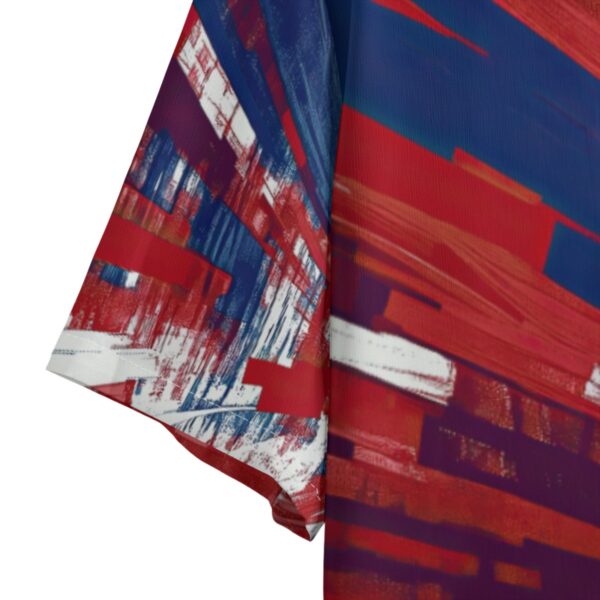 men's hawaiian shirt - los angeles red/blue/white - Image 3