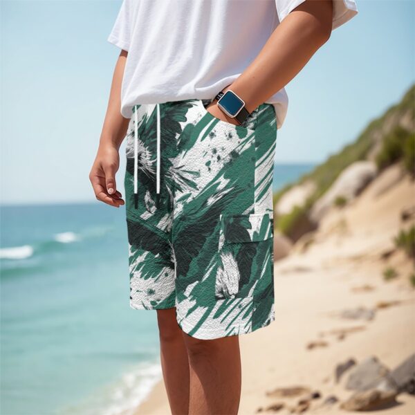 men’s cargo shorts - philadelphia midnight/green/white - Image 2